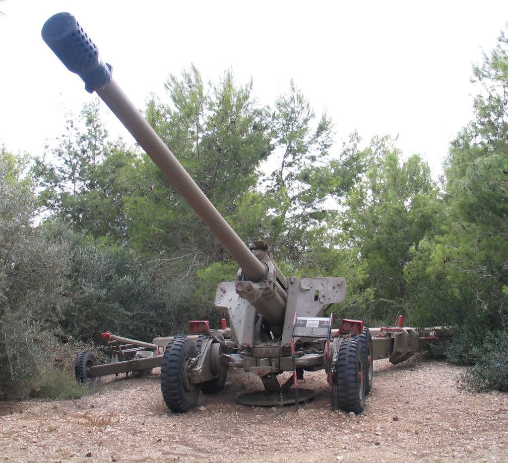 a large machine with a gun