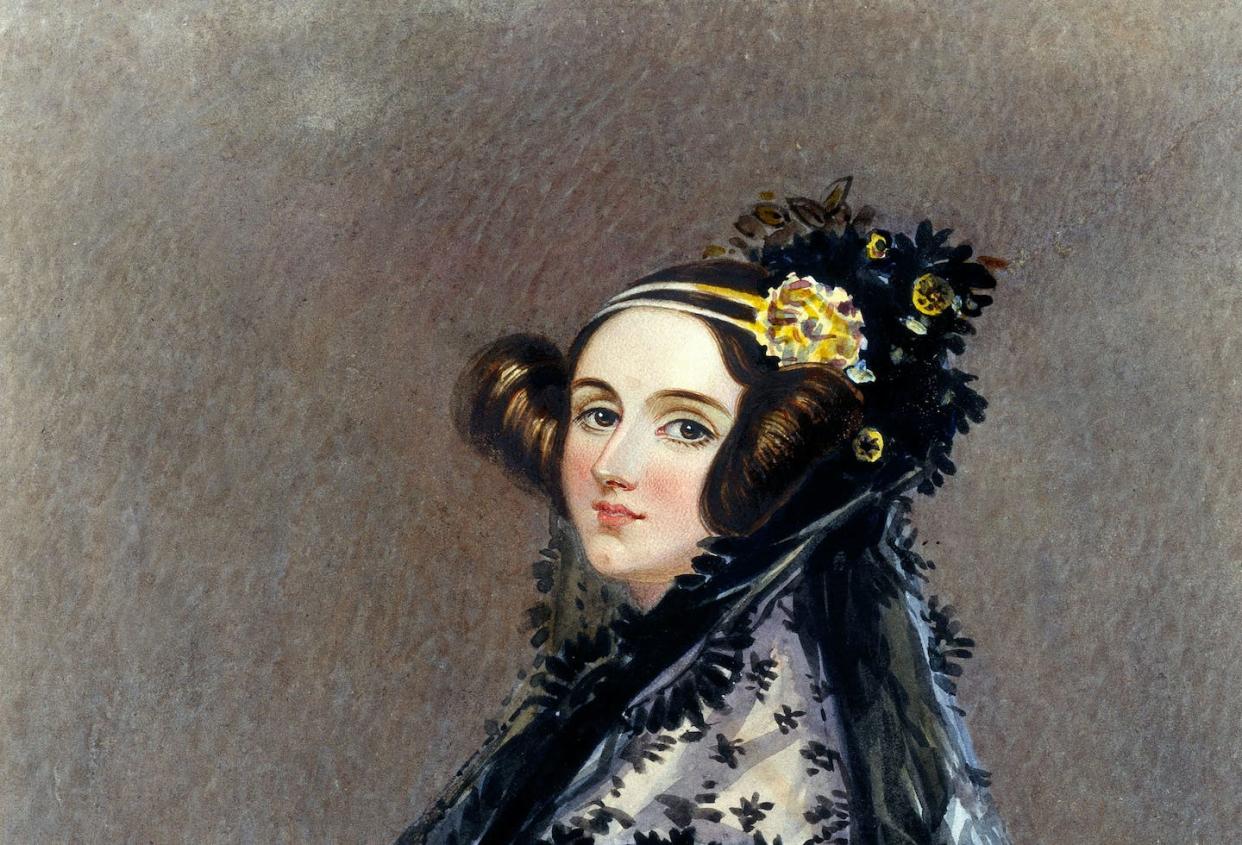 Ada King, Countess of Lovelace, was more than just another mathematician. <a href="https://upload.wikimedia.org/wikipedia/commons/a/a4/Ada_Lovelace_portrait.jpg" rel="nofollow noopener" target="_blank" data-ylk="slk:Watercolor portrait of Ada King, Countess of Lovelace by Alfred Edward Chalon via Wikimedia;elm:context_link;itc:0;sec:content-canvas" class="link ">Watercolor portrait of Ada King, Countess of Lovelace by Alfred Edward Chalon via Wikimedia</a>