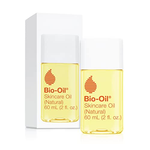 Bio-Oil Skincare Oil (Natural) Serum for Scars and Stretchmarks, Face and Body Moisturizer for Dry Skin, with Organic Jojoba Oil and Vitamin E, with Natural Rosehip Oil, For All Skin Types, 2 oz (AMAZON)