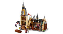 This Lego replica of <em>Harry Potter</em>'s Hogwarts Great Hall is the ultimate Potterheads dream. Suitable for ages 9+. <a href="https://www.amazon.co.uk/LEGO-75954-Hogwarts-Wizzarding-Building/dp/B0792RDN2V?tag=yahooukedit-21" rel="nofollow noopener" target="_blank" data-ylk="slk:Shop here.;elm:context_link;itc:0;sec:content-canvas" class="link ">Shop here.</a>