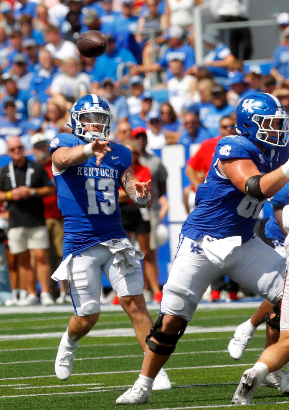 UK and quarterback Devin Leary are set to take on Akron this weekend.