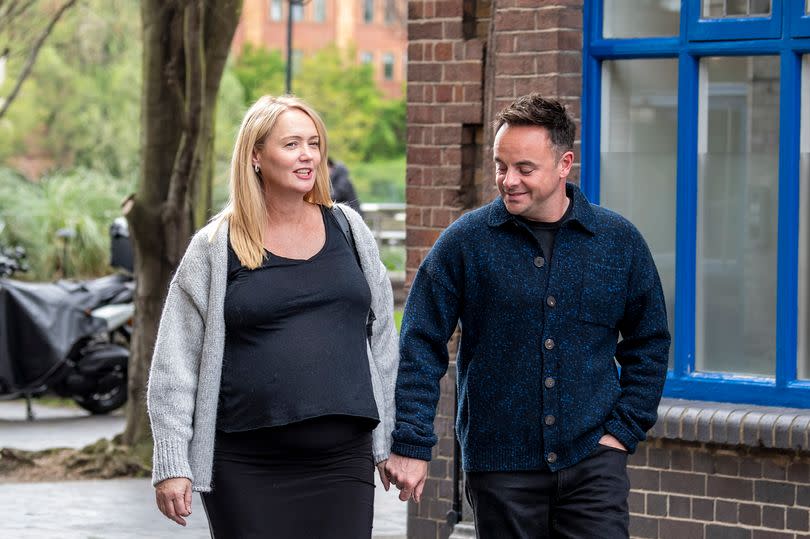 Ant McPartlin and Anne-Marie Corbett were all smiles as they headed out for the day