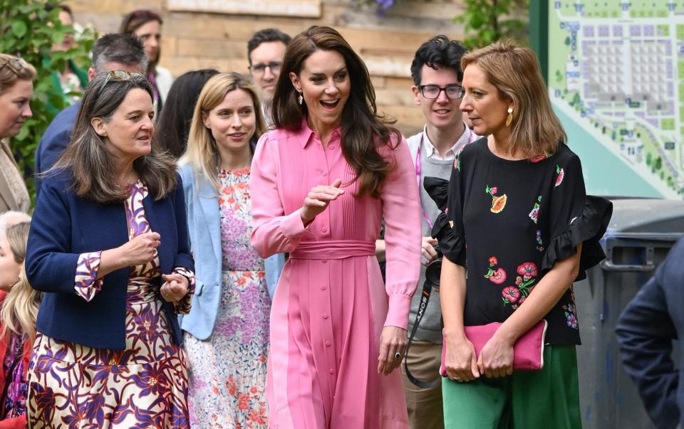 The Princess visiting one of the show gardens at the RHS Chelsea Flower Show - Jeff Spicer/Getty Images