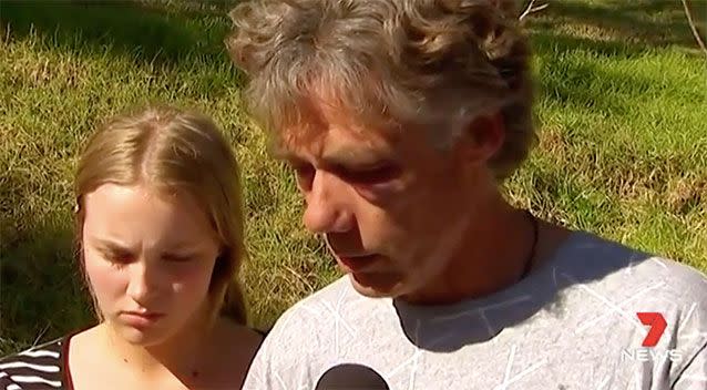 A devastated Mr Robson-Scott spoke of his relationship with Lanell. Source: 7 News