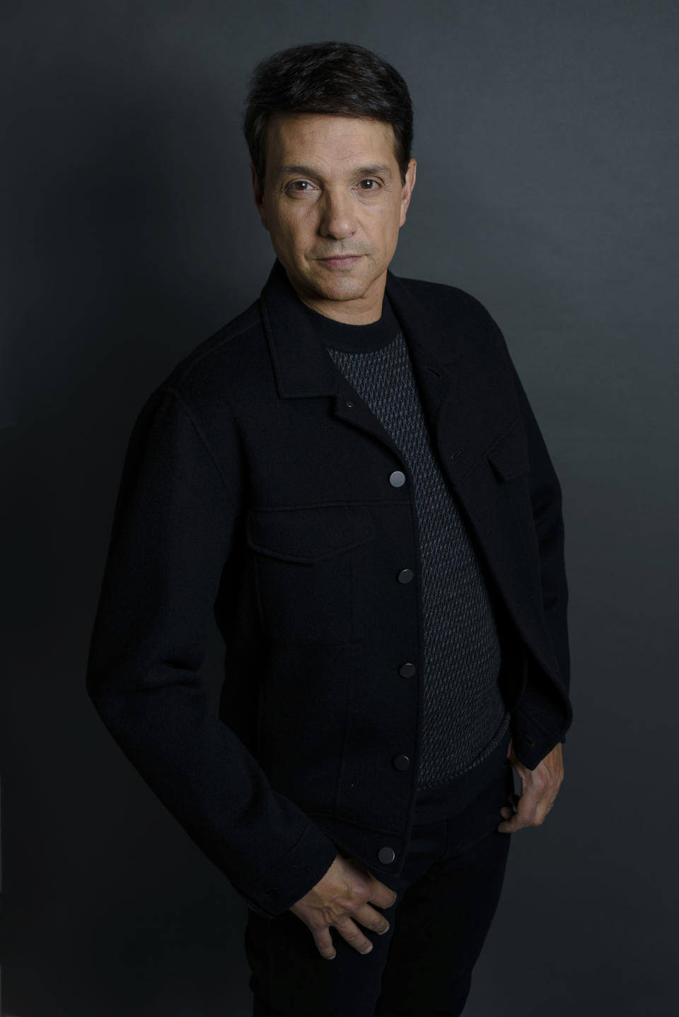 Actor Ralph Macchio poses for a portrait in New York on Oct. 4, 2022, to promote his memoir "Waxing On." (Photo by Christopher Smith/Invision/AP)