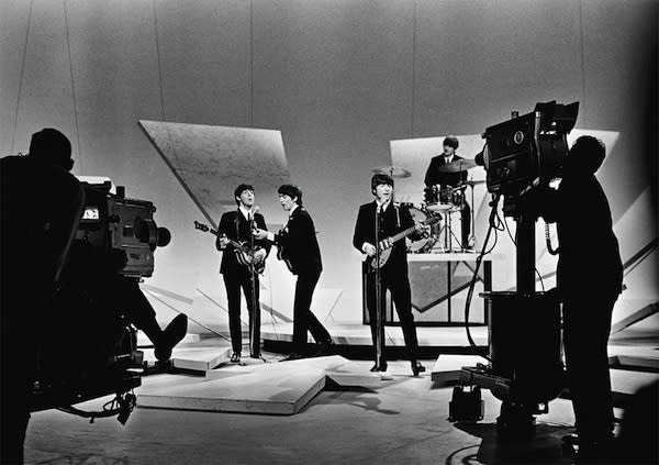 <div class="caption-credit"> Photo by: Harry Benson</div><div class="caption-title">Ed Sullivan Show Appearance</div><p> "Their appearance on the <i>The Ed Sullivan Show</i> made a mark in American history unlike anything in Britain," writes Benson. "This signaled the end of mourning the loss of Jack Kennedy." </p>