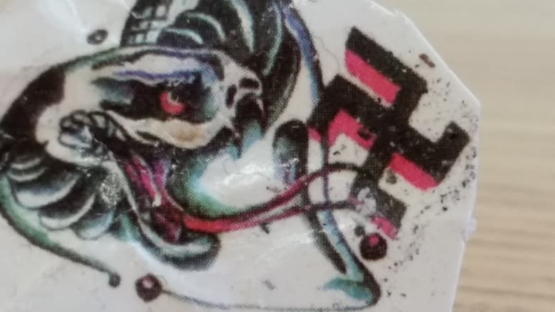 Dad upset after finding swastika image in child's surprise bag