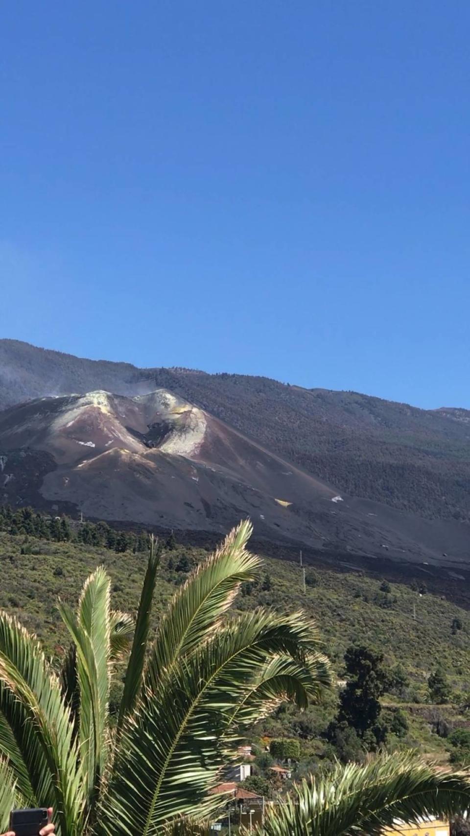 Volcán de Cumbres Viejas que estuvo más de seis meses en erupción en la isla de La Palma. Canarias.