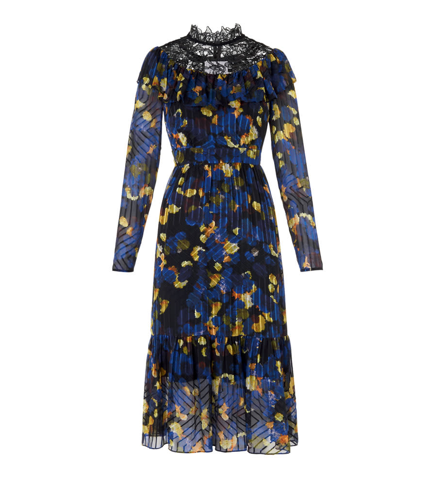 <p>L.K. Bennett x Preen Reed Dress, $478, <a rel="nofollow noopener" href="https://us.lkbennett.com/product/DRREEDSILKRosePrint~Reed-Dress-Print?gclid=EAIaIQobChMIibn46rSt1wIVUbnACh3_PAQYEAQYASABEgI-nfD_BwE" target="_blank" data-ylk="slk:lkbennett.com.;elm:context_link;itc:0;sec:content-canvas" class="link ">lkbennett.com.</a> </p>