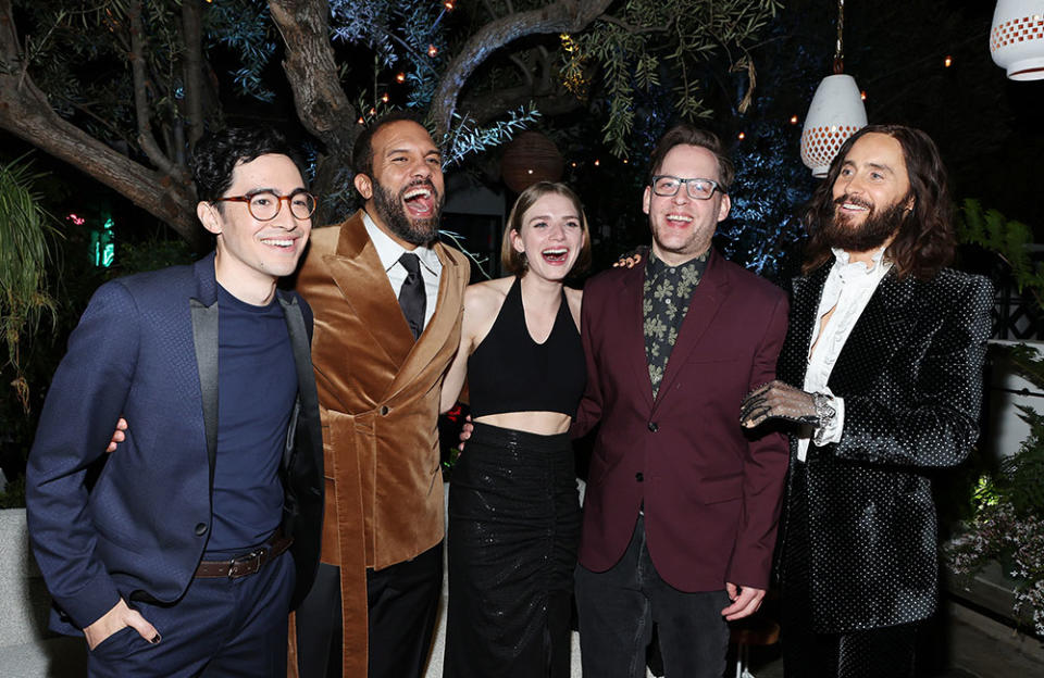 Troy Iwata, O. T. Fagbenle, Cricket Brown, Theo Stockman and Jared Leto - Credit: Amy Sussman/Getty Images