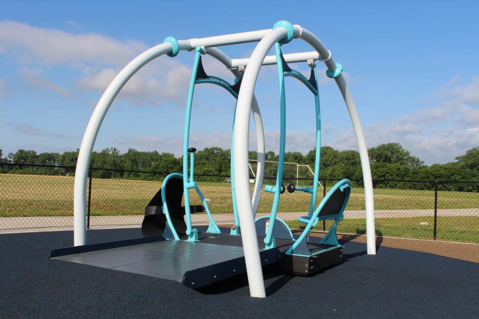 John Bell, Jr. Park in Fort Smith has a wheelchair-accessible swing along with other inclusive playground equipment.