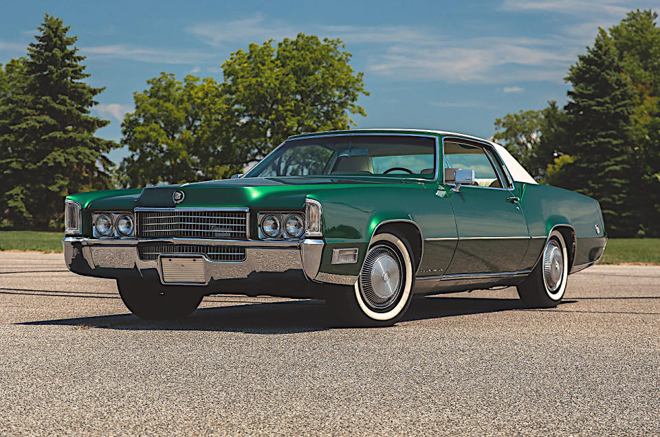 <p>The eighth-generation Eldorado, launched one year after the Oldsmobile Toronado, shared that car’s front-wheel drive layout, but in one respect Cadillac went a stage further. In 1970, the Eldorado became available with an <strong>8.2-litre V8</strong> engine, beating its own previous record of <strong>7.7 litres</strong>.</p><p>How controversial this was depended on where you lived. In Europe, where any manufacturer which tried it would have been suspected of sniffing glue, putting the power of such a monster motor through the front wheels seemed like madness. In North America, where very different driving conditions applied, it made perfect sense. Cadillac continued to use the powertrain throughout the ninth generation, abandoning it only when the downsized tenth arrived in 1979.</p>