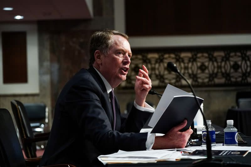 Senate Finance Committee hearing on U.S. trade on Capitol Hill in Washington