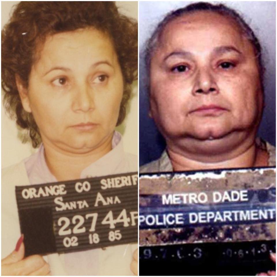 Griselda Blanco mug shots (Orange County Sheriff/Miami-Dade Police)