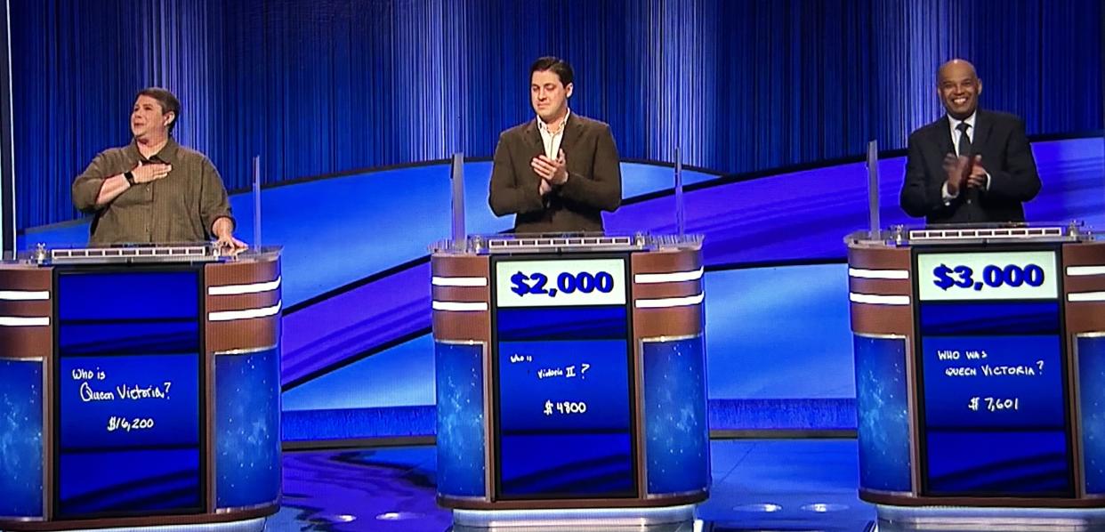Amid an ongoing writers' strike, Jeopardy managed to return to the air with previously used clues and players who'd performed well in the past but ultimately lost. (ABC)
