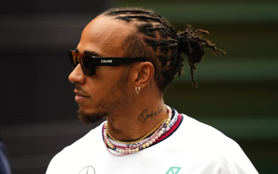 Lewis Hamilton of Mercedes in the paddock at the Circuit de Barcelona-Catalunya, in Barcelona, Spain - EPA-EFE/Shutterstock/Alejandro Garcia