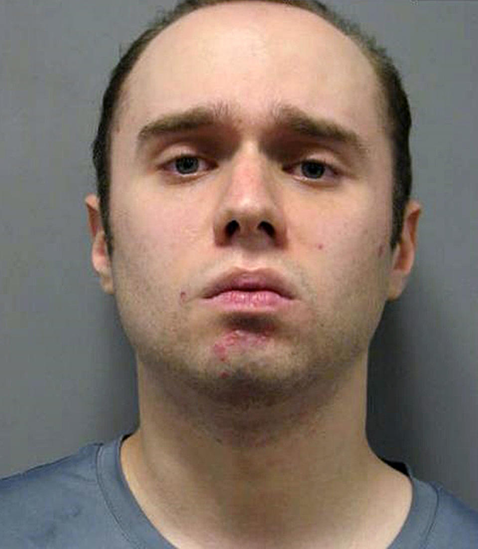FILE - This undated file photo released by the Montgomery County Police Department shows Daniel Beckwitt in Maryland. A jury convicted Beckwitt, a wealthy stock trader, of second-degree murder and involuntary manslaughter Wednesday, April 24, 2019, in the fiery death of Askia Khafra, who was helping him secretly dig tunnels for an underground nuclear bunker beneath his Maryland home. (Montgomery County Police Department via AP, File)