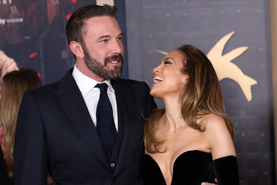 Ben Affleck and Jennifer Lopez at the LA premiere of ‘This Is Me... Now: A Love Story' (Monica Schipper/Getty Images)