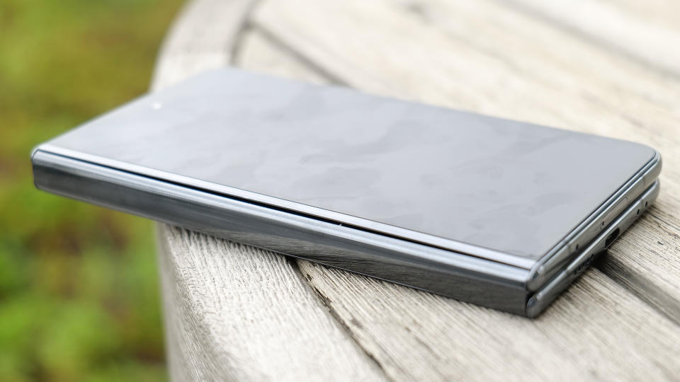 Even after a year of wear, the Pixel Fold's hinge feels as strong and smooth as ever. 