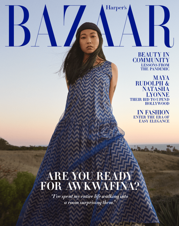 Awkwafina on 'Harper's Bazaar''s February cover.