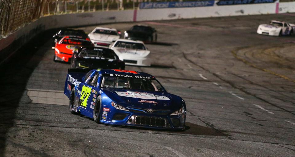 Connor Hall (77) during the Fall Brawl at Hickory Motor Speedway on November 12, 2022. (Adam Fenwick/NASCAR)