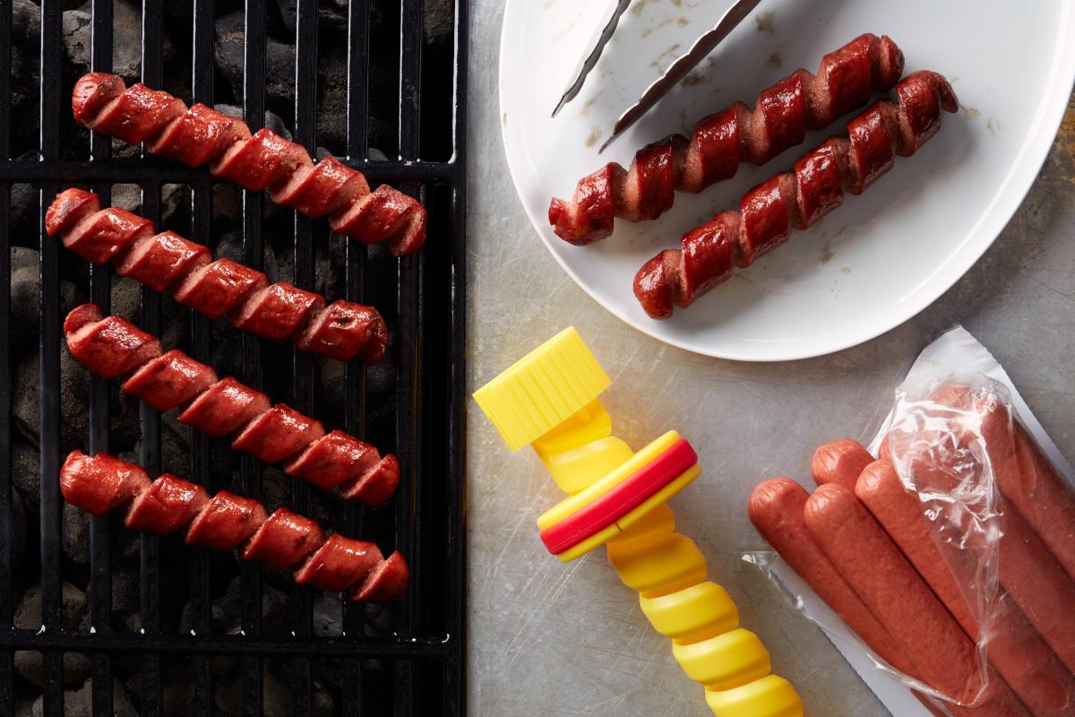 Dog Dicer cuts hot dogs, not pets