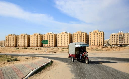 The huge new Hamad City residential complex in Khan Yunis is one of a string of Qatari-funded infrastructure projects that have irked some Israeli right-wingers, including former defence minister Avigdor Lieberman who quit last week
