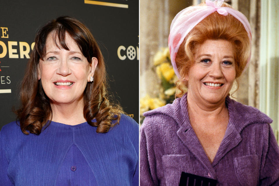 Ann Dowd and Charlotte Rae as Mrs. Garrett