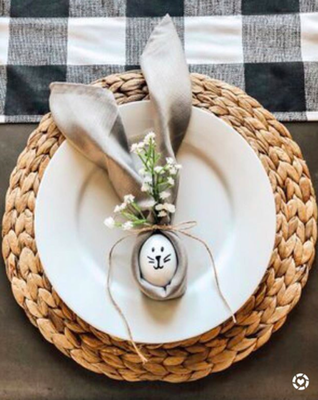 <p>@thompsonfarmhouse</p><p>Take your Easter tablescape to another level with these bunny napkin rings.</p><p>From Instagram user <a href="https://www.instagram.com/p/B9RcxT1HyNb/?igshid=177a4pu4e9bxm" rel="nofollow noopener" target="_blank" data-ylk="slk:@thompsonfarmhouse;elm:context_link;itc:0;sec:content-canvas" class="link rapid-noclick-resp">@thompsonfarmhouse</a>.</p>