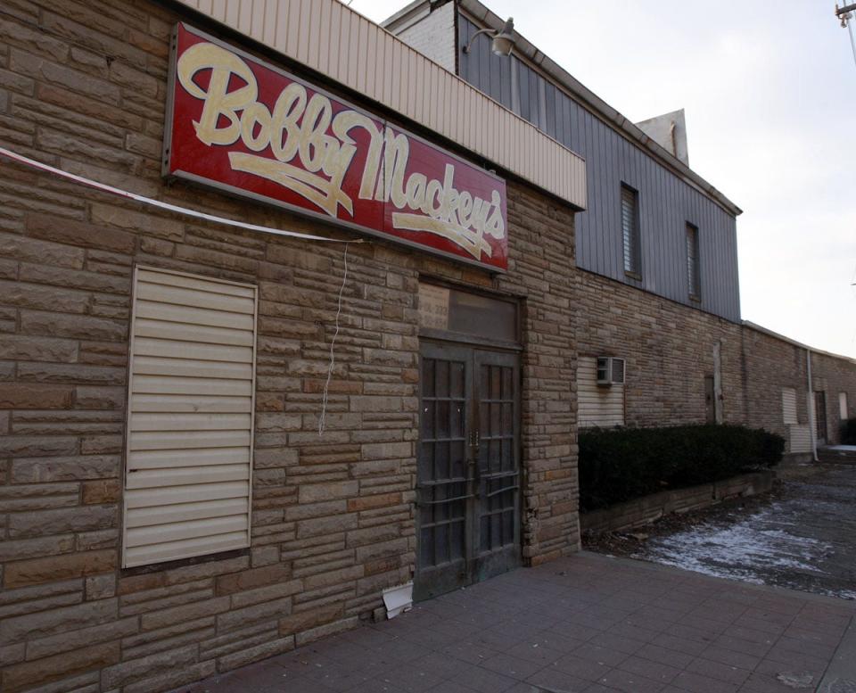 A January 2009 view of the exterior of Bobby Mackey's in Wilder, opened in 1978 inside the same building as the former Latin Quarter casino.