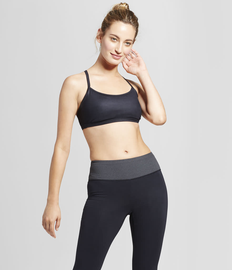 <p>Women’s Strappy Back Shine Bra, $15, <a rel="nofollow noopener" href="https://www.target.com/p/women-s-strappy-back-shine-bra-joylab-153/-/A-52730517?lnk=rec|plp|top_sellers|plp|52730517|3" target="_blank" data-ylk="slk:target.com;elm:context_link;itc:0;sec:content-canvas" class="link ">target.com</a><br> Women’s Comfort Ribbed Long Leggings, $35, <a rel="nofollow noopener" href="https://www.target.com/p/women-s-comfort-ribbed-long-leggings-joylab-153-black-s/-/A-52730178#lnk=newtab" target="_blank" data-ylk="slk:target.com;elm:context_link;itc:0;sec:content-canvas" class="link ">target.com</a><br><br></p>