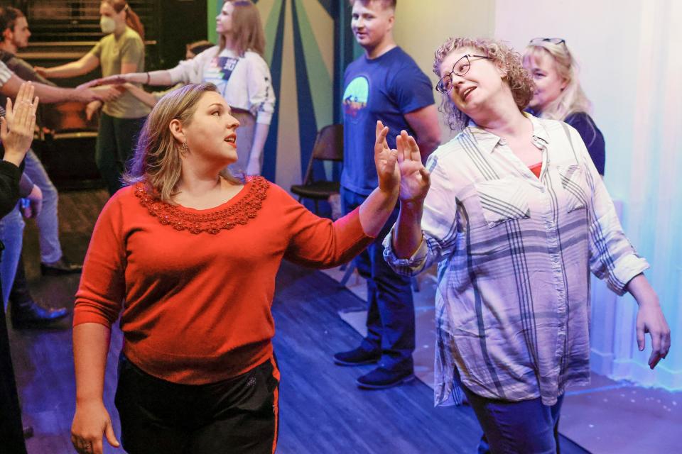 The Oklahoma Shakespeare in the Park cast rehearses Regency Era dances for the immersive holiday show "Jane Austen's Christmas Cracker" on Friday, November 2, 2022 in Oklahoma City.