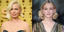 <p>Whether they're rocking bobs or their signature pixie cuts, Michelle Williams and Carey Mulligan are one in the same with their dark brown eyes and round faces. </p>