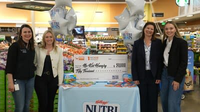 Left to right: Jessica Trowbridge, King Soopers; Meredith Keegan, Kellanova; Kelleen Zubick, Share Our Strength’s No Kid Hungry campaign; and Alexis Bishop, Kellanova.