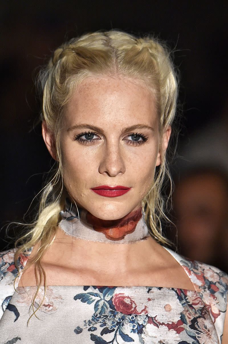 Poppy Delevingne's Braided Half-Updo