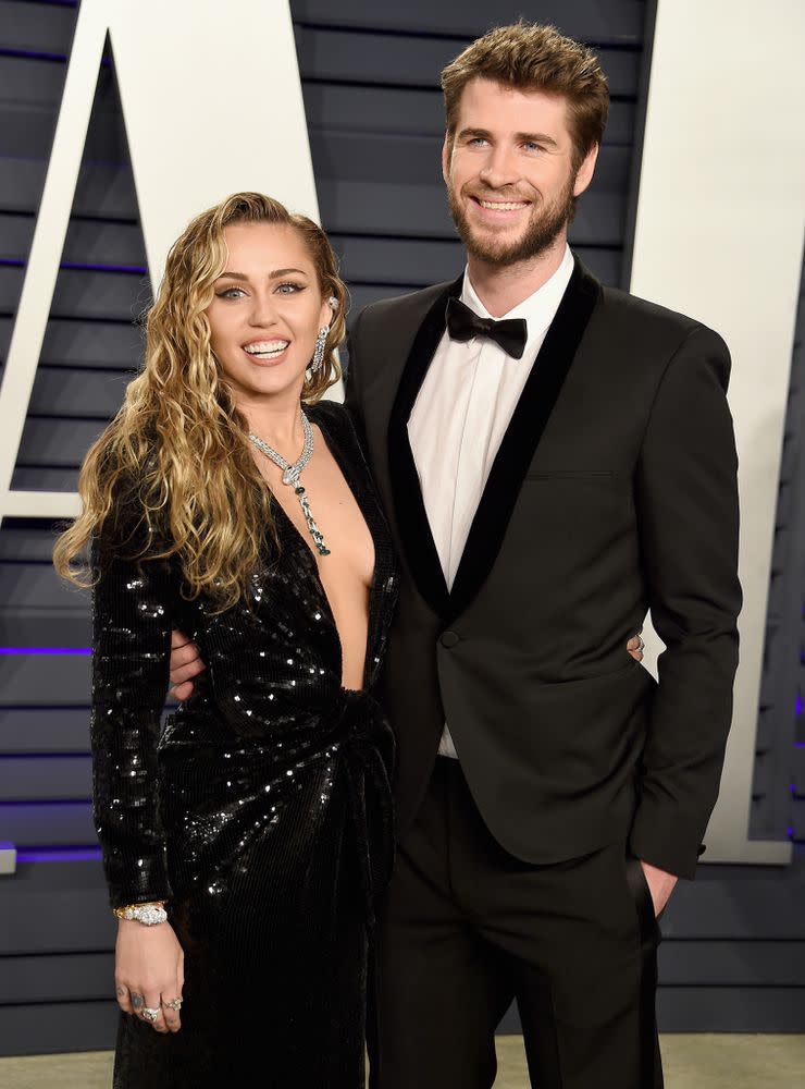 Miley Cyrus and Liam Hemsworth | Gregg DeGuire/FilmMagic