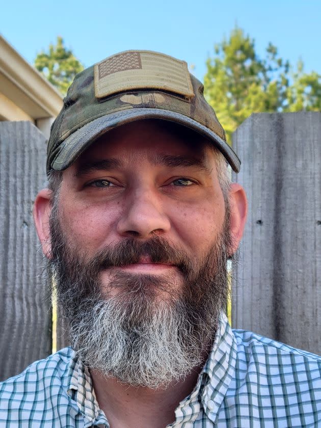 U.S. citizen Alexander Drueke poses for a picture before leaving for Ukraine, in Tuscaloosa, Alabama, U.S., March 28, 2022. (Photo: Lois Drueke/Handout via REUTERS)