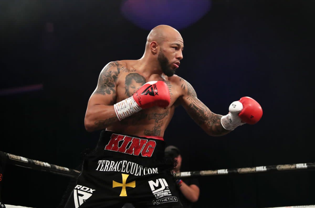 Arthur in action against Walter Gabriel Sequeira at the Wasserman Boxing Fight Night at University of Bolton Stadium in September last year  (Getty)