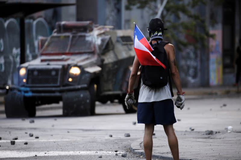 FILE PHOTO: Protest against Chile's government in Santiago