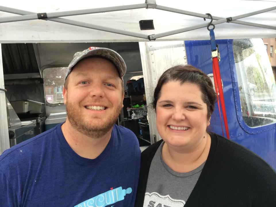 Karl and Sarah Worley took top honors in the Munchie’s Best Food Truck category for their Biscuit Love Truck.