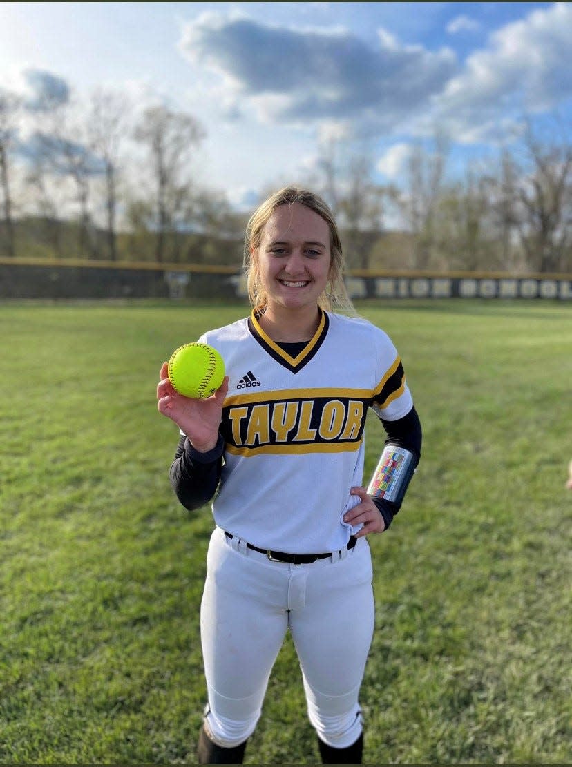 Taylor's Camrynn Linneman is the reigning Cincinnati Hills League player of the year. She has a .549 average this year with 41 RBIs and recently surpassed 700 career strikeouts as a pitcher.