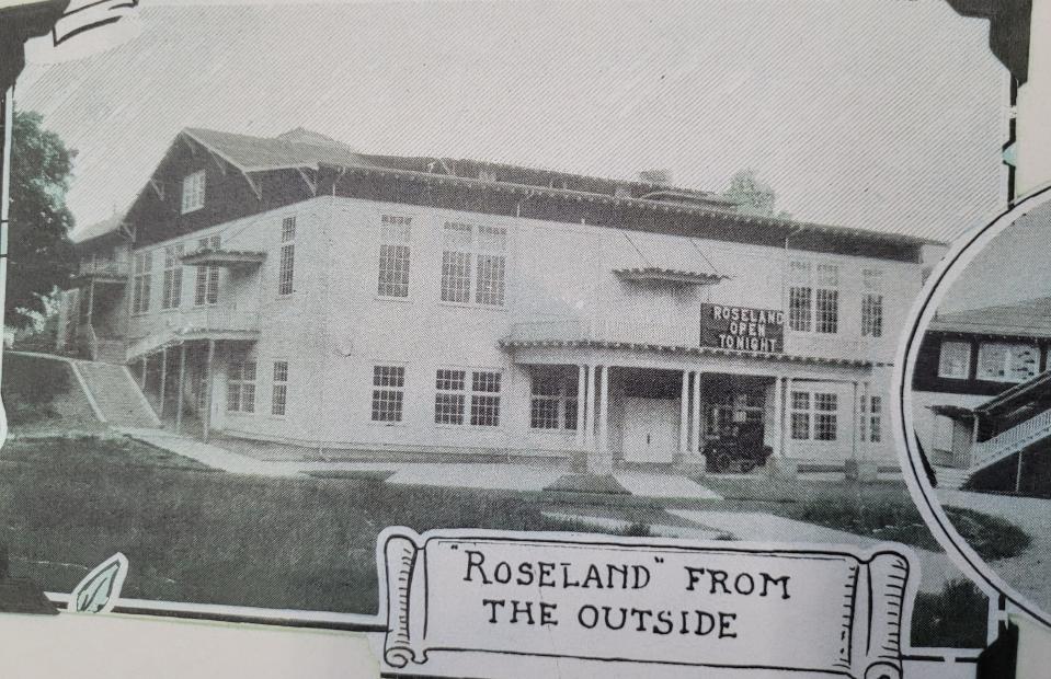 An outside look at the Roseland of the 1920s and 30s.