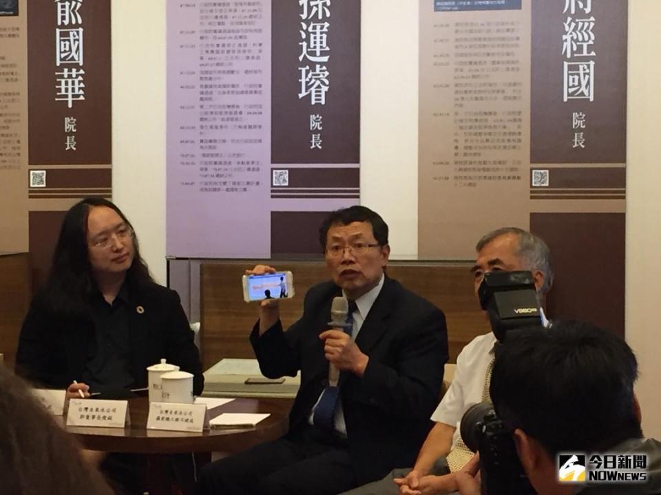 ▲台水董事長郭俊銘表示，行政院長賴清德要求他於120年，達到漏水率10%的目標，壓力很大，但有信心可以辦到。（圖／林仕祥攝 , 2018.6.20）