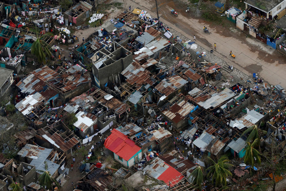 Hurricane Matthew batters Haiti and large parts of the Caribbean