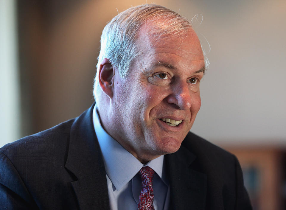 BOSTON - AUGUST 23: Boston Federal Reserve President Eric Rosengren on Tuesday, Aug. 23, 2011. (Photo by Wendy Maeda/The Boston Globe via Getty Images)