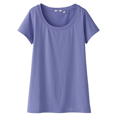 Single Jersey Crew Neck Short Sleeve T-shirt Uniqlo: Blue Tones 