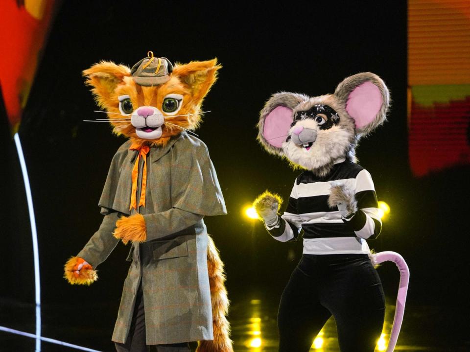 Cat and Mouse on ‘The Masked Singer' (ITV)