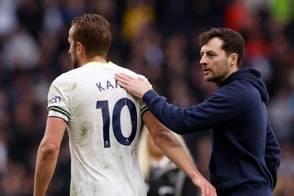 Kane is enjoying life under former teammate Ryan Mason (Action Images via Reuters)