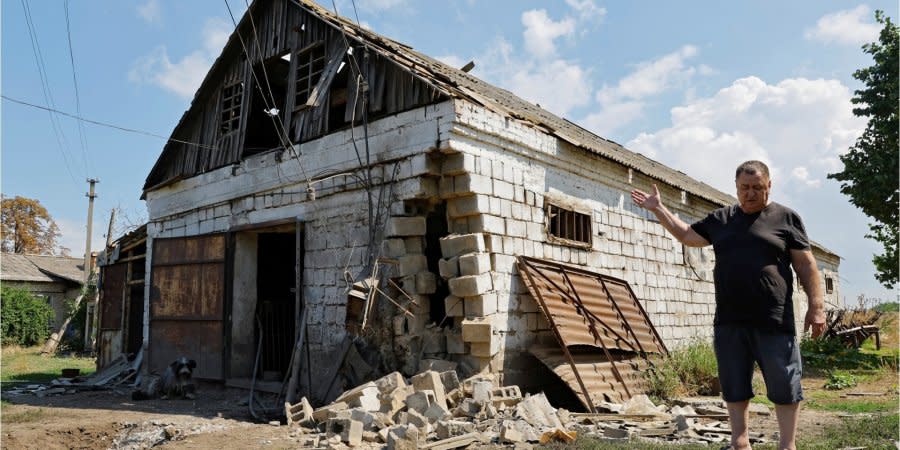 Consequences of shelling in Zaporizhzhia Oblast