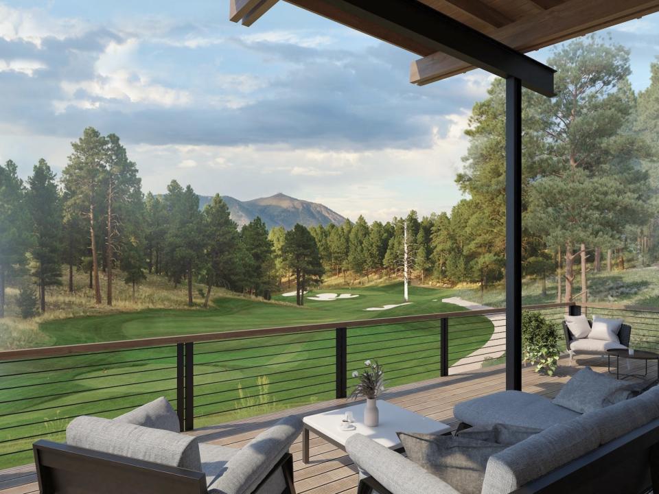 Renderings of the homes at Flagstaff's Pine Canyon Golf Club at
Ghost Tree, an exclusive set of 12 homes. (Symmetry Companies)